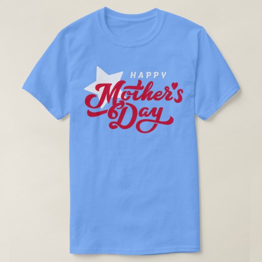 Fijne moeders dag Baseball Sleeve T-shirt (Design voorkant)