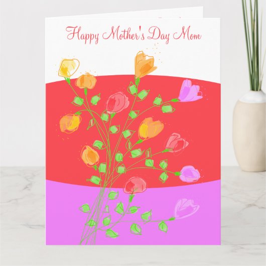 Fijne Moeders Dag Mam Kaart (Voorkant)