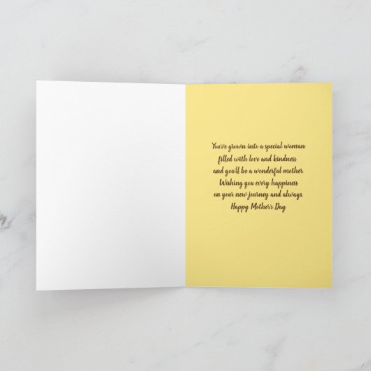 Fijne moeders dag moeder om vochtig te zijn kaart (Binnen)