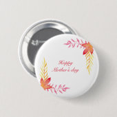 Fijne moeders dag Ronde Button (Voorkant /achterkant)