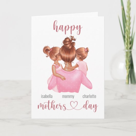 Fijne Moeders Dag van Daughter Kaart (Voorkant)