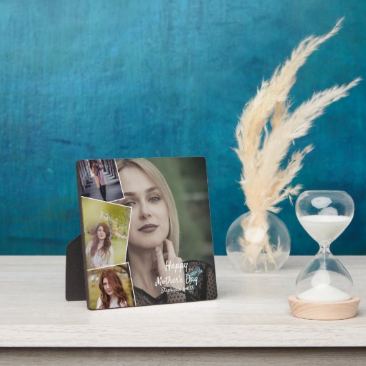 Fijne moeders dagfoto Tabletop Plaque met Easel Fotoplaat (Insitu)