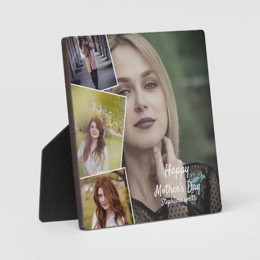 Fijne moeders dagfoto Tabletop Plaque met Easel Fotoplaat (Voorkant)
