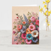 Fijne Moedersdag 4 Kaart (Gele Bloem)