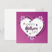 Fijne Moedersdag Feestdagenkaart (Voorkant / Achterkant)