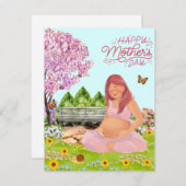 Fijne Moedersdag! Feestdagenkaart (Voorkant / Achterkant)