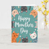 Fijne Moedersdag Feliene Kunstkaart Kaart (Gele Bloem)