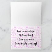 Fijne Moedersdag Kaart (Binnen)