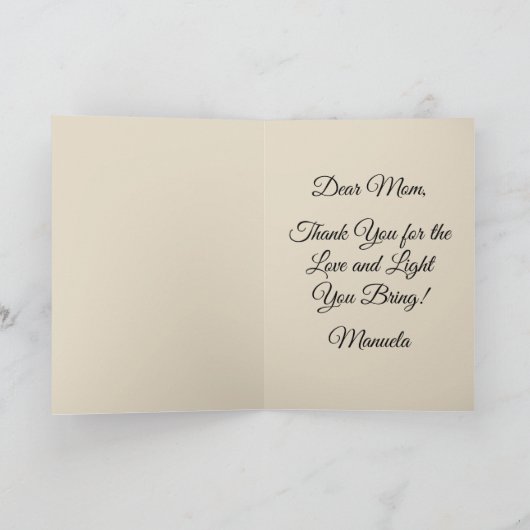 Fijne Moedersdag Kat Grappig Kaart (Binnen)