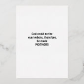 Fijne Moedersdag Mama Goud Folie en Rozen Feestdagenkaart (Achterkant)