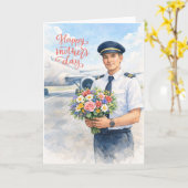 Fijne Moedersdag met bloemen van Pilot Kaart (Gele Bloem)