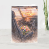 Fijne Moedersdag met bloemen van Pilot Kaart (Voorkant)