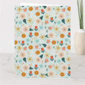 Fijne Moedersdag Moderne Beste Moeder Bloem Foto Kaart (Achterkant)