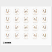 Fijne Moedersdag Moderne Monogram Stickers (Vel)