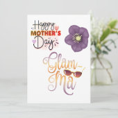 Fijne Moedersdag oma Feestdagenkaart (Staand voorkant)