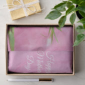 Fijne Moedersdag Roze Tulpen In Vaas Tissuepapier (Geschenk)