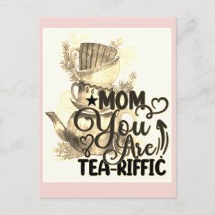 Fijne Moedersdag Thee Liefhebbende Moeder Grappige Briefkaart