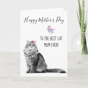 Fijne Moedersdag Van Kat Beste Kat Moeder Kaart