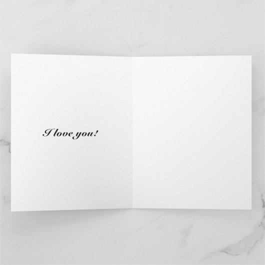 Fijne Moedersdag zwart wit aangepast script chic Kaart (Binnen)