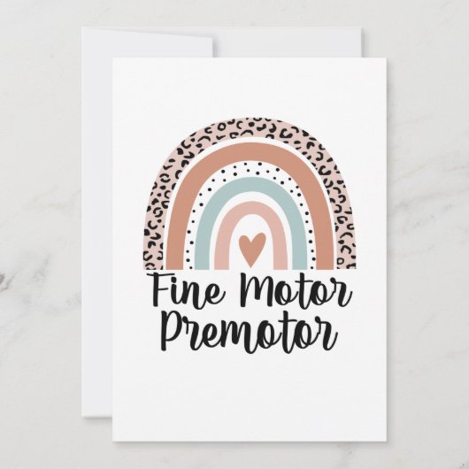 Fijne Motorische Premotor Kaart (Achterkant)