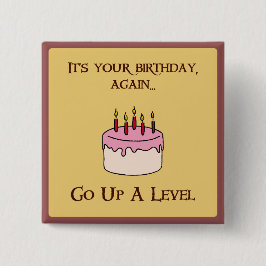 Fijne Munchkin verjaardag! Vierkante Button 5,1 Cm