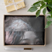 Fijne Muze Met Roze Haar Decoupage Tissuepapier (Geschenk)