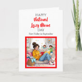 Fijne National Lazy Moms Day! Grappige feestdagen Kaart (Voorkant)