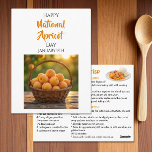Fijne Nationale Abrikozen Dag   9 januari Briefkaart