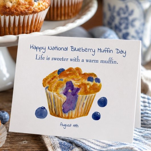 Fijne Nationale Blauwebesmuffindag Kaart