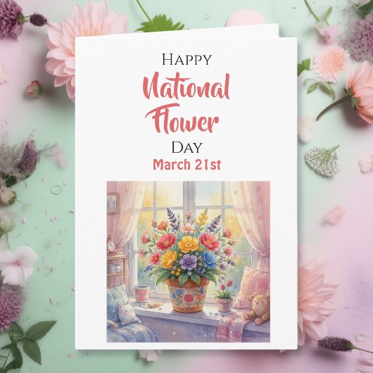 Fijne Nationale Bloemendag - 21 maart Kaart