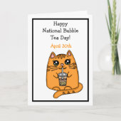 Fijne Nationale Bubble Tea Dag - 30 april Kaart (Voorkant)