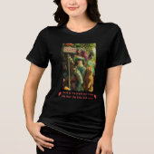 Fijne Nationale Cat Lady Dag! Tri-Blend Shirt (Voorkant)