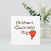 Fijne nationale chocoladedag kaart (Staand voorkant)