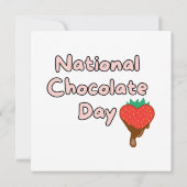Fijne nationale chocoladedag kaart (Achterkant)