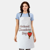 Fijne nationale chocoladedag schort (Gedragen)