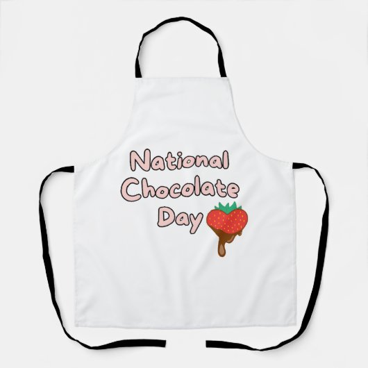Fijne nationale chocoladedag schort (Voorkant)