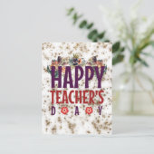 Fijne Nationale Dag van Leerkrachten Feestdagenkaart (Staand voorkant)