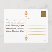 Fijne Nationale Dag van Leerkrachten Feestdagenkaart (Achterkant)