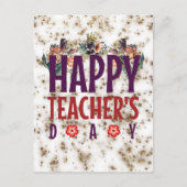 Fijne Nationale Dag van Leerkrachten Feestdagenkaart (Voorkant)