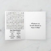 Fijne Nationale Dessert Dag | 14 oktober Kaart (Binnen)