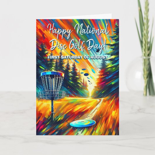 Fijne Nationale Discgolf Dag Kaart (Voorkant)
