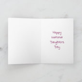 Fijne Nationale Dochters Dag Kaart (Binnen)