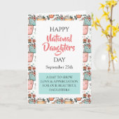 Fijne Nationale Dochtersdag Kaart (Gele Bloem)