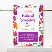 Fijne Nationale Dochtersdag Kaart