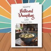 Fijne Nationale Dumpling Dag! 26 september Kaart