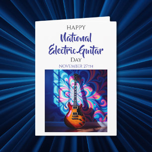 Fijne Nationale Elektrische Gitaar Dag!   27 nov Kaart