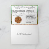 Fijne Nationale Groene Bonen Casserole Dag Kaart (Binnen)