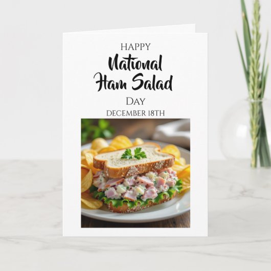 Fijne Nationale Ham Dag | 18 december Kaart (Voorkant)