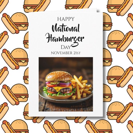 Fijne Nationale Hamburger Dag | 21 dec Kaart