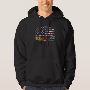 Fijne Nationale Hispanische Erfgoed Maand Alle Lan Hoodie